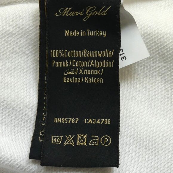 Mavi Gold Women's Long White Denim Shacket Jacket USA Size L - Picture 10 of 11